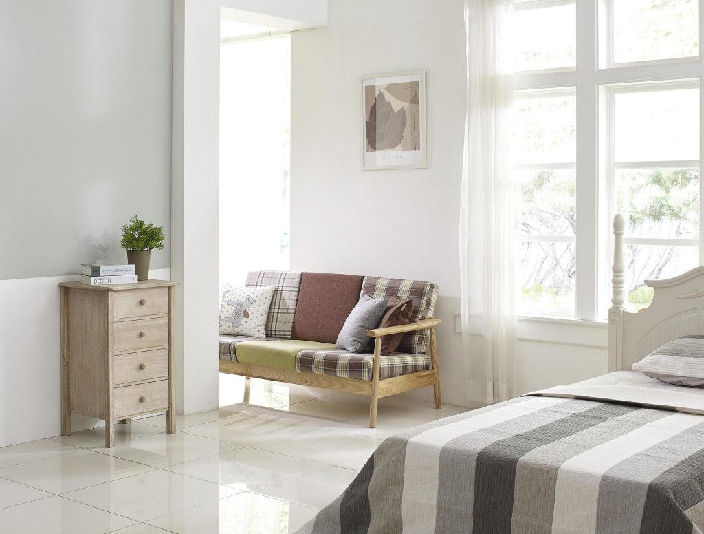 organized small living space with a clean and uncluttered interior